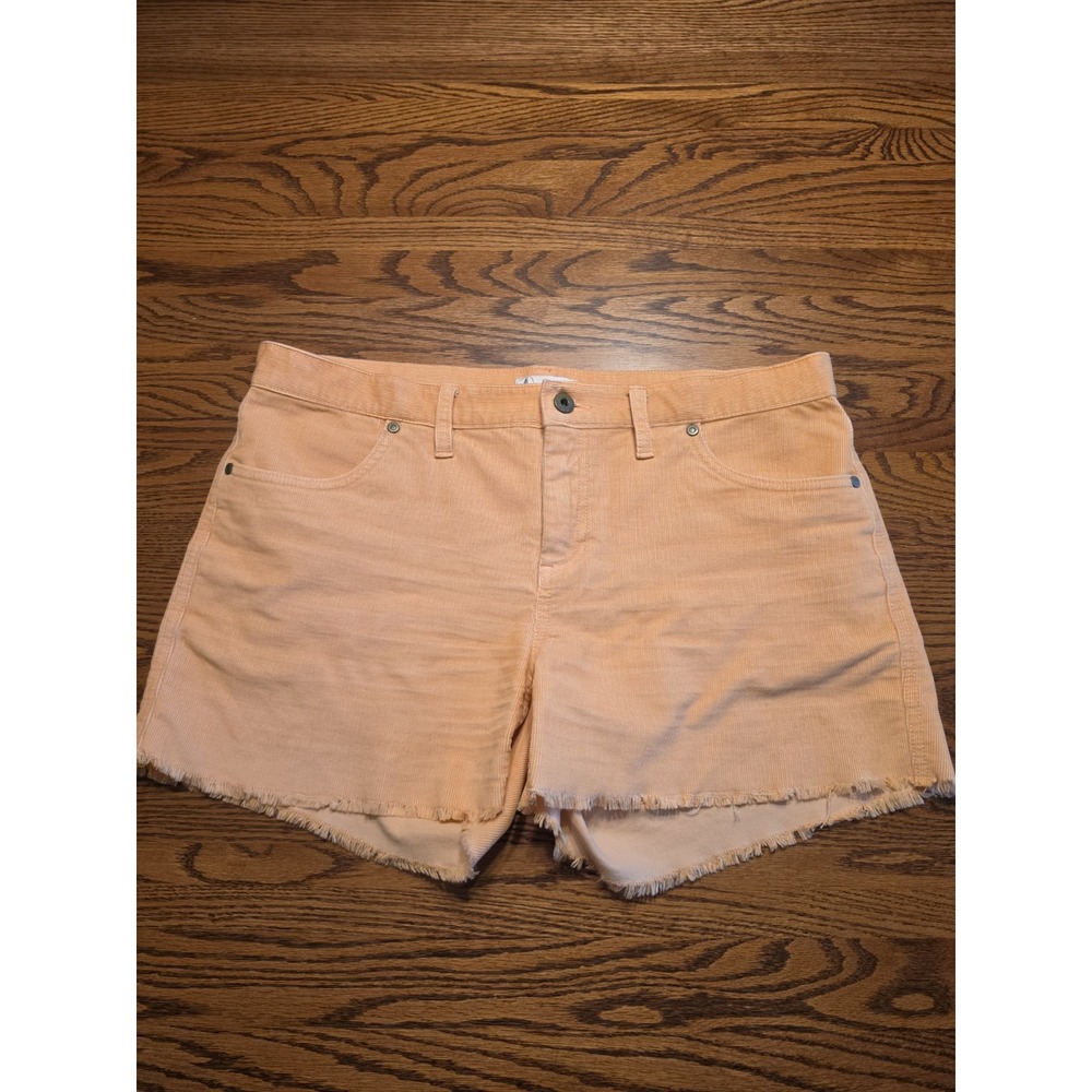 Carve Designs Oahu Corduroy Shorts Womens Size 10 Light Peach Orange 4" Inseam